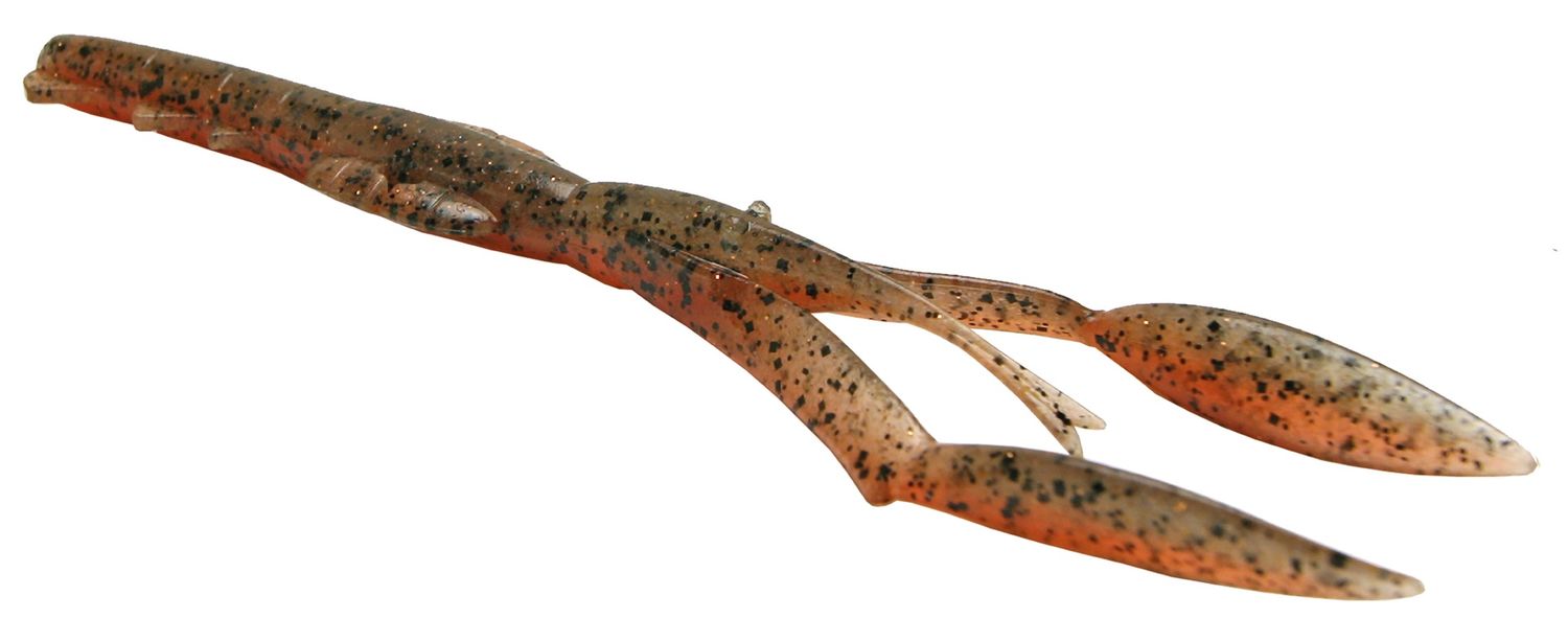 Keitech Neco Camaron 5.5'' Smoke Cinnamon Crawdad 471T