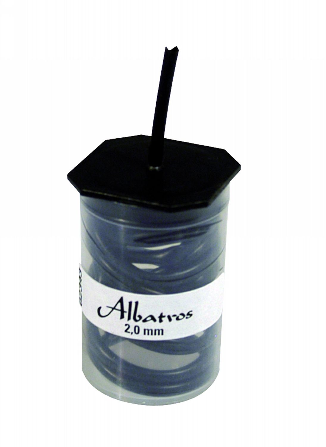 Albatros Siliconen Slang Zwart 2,0 mm