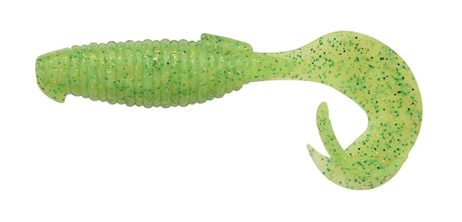 Keitech Flapper Grub 4" Lime Chartreuse 424S
