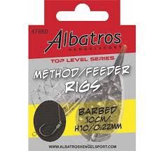 Albatros Method/feeder Rigs 10 cm #10/0.22 mm 8 pcs