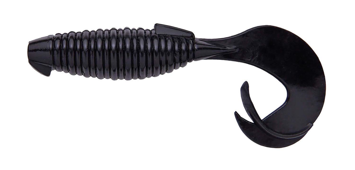 Keitech Flapper Grub 4" Black 001S