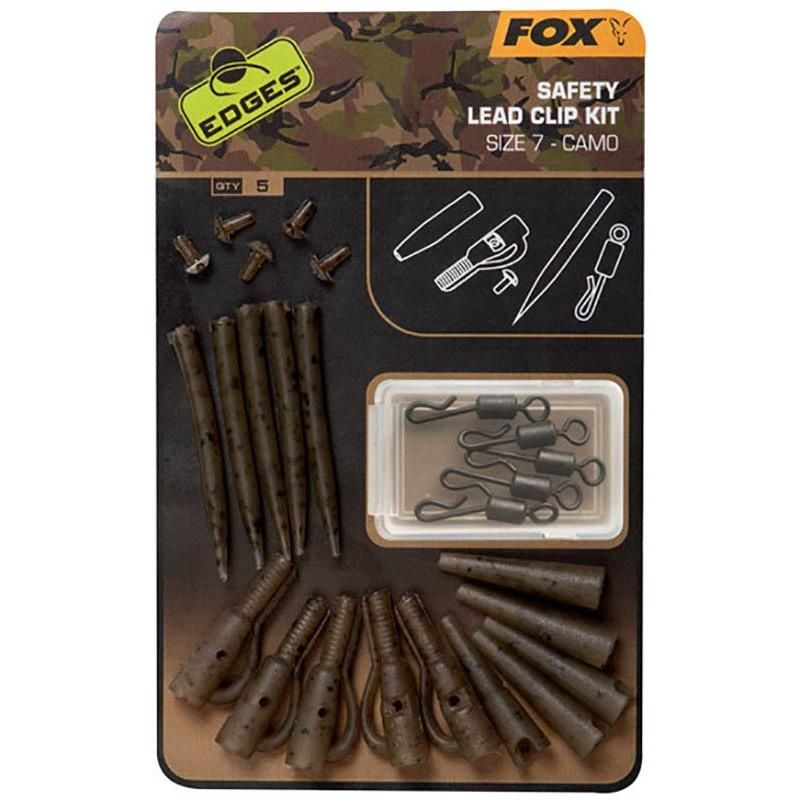 Fox Edges Camo Lead Cip Kit Size 7 5 pcs