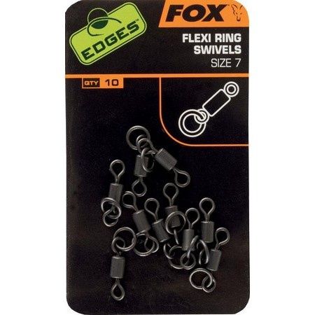 Fox Edges Flexi Ring Swivel 10 10 pcs