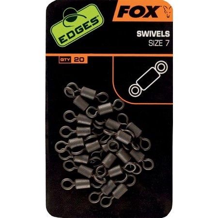 Fox Edges Swivels Standard Size 7 20 pcs