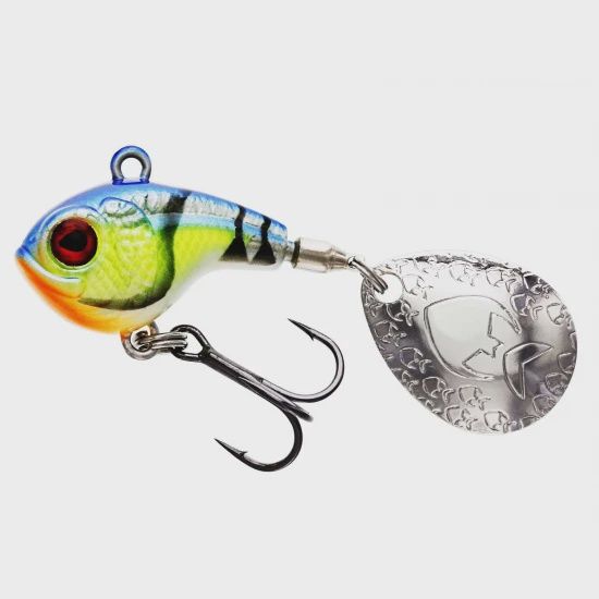 Westin Dropbite Spin Tail Jig 3,4 cm 17 g S chartreuse blue craw