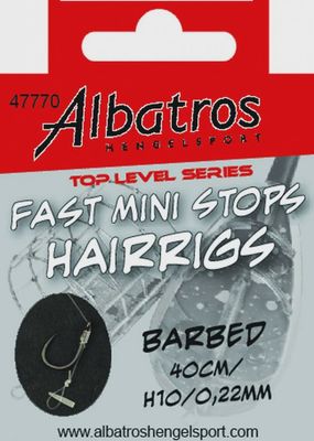 Albatros Fast Mini Stops Hairrigs 10 cm #12/0.20 mm