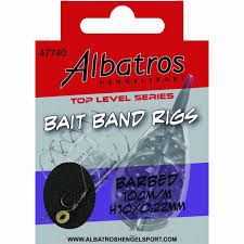 Albatros Bait Band Rigs onderlijn 10 cm/#14/0.18 mm  8 pcs