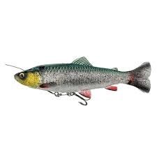 Savage Gear 4D Line Thru Pulse Tail Trout 16 cm 51 g SS green silver