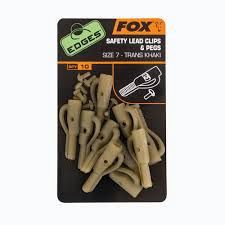 Fox Edges Safety Lead Clips &amp; Pegs Size 7 10 pcs