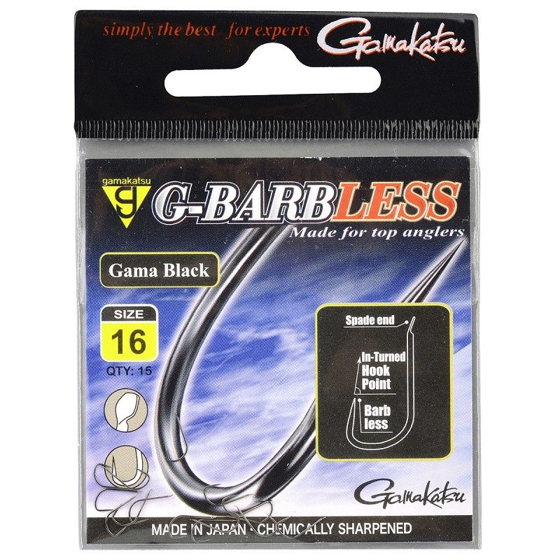 Gamakatsu G-barbless all round #12 16 pcs