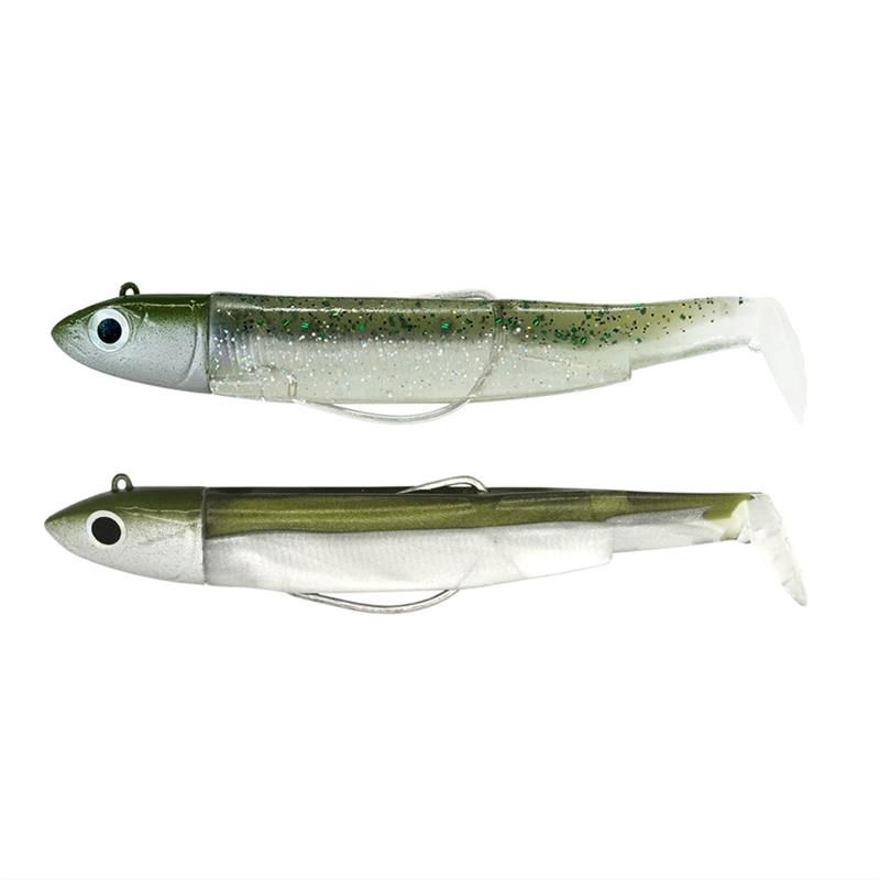 Fiiish Black Minnow no 2 / 9 cm 10 g double combo, Colour: Khaki&amp;ghost minnow