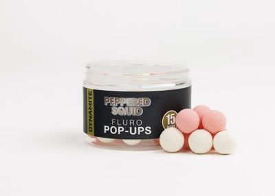 Dynamite Peppered Squid Fluro Pop Up 15 mm
