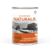 Pet - Diamond Naturals Adult &amp; Puppy Chicken Dinner, Size: Case of 12