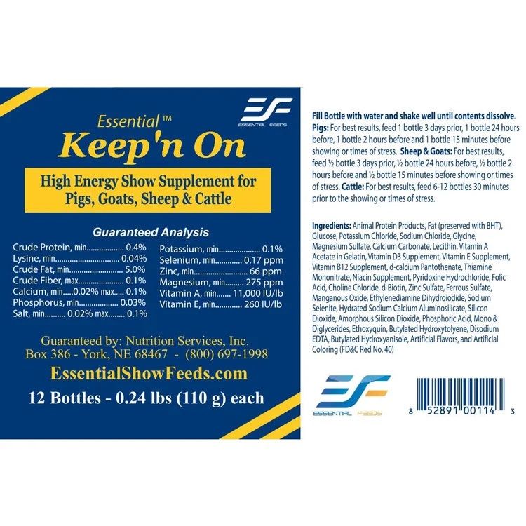 Keep N On, Size: Each