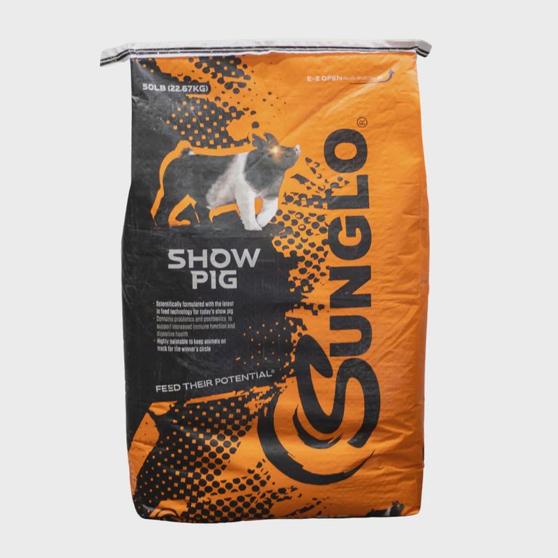 Sunglo Ten Show Pig Feed with BMD &amp; Clarifly