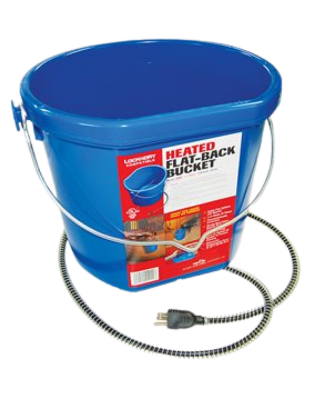 Heated Flat-Back Bucket