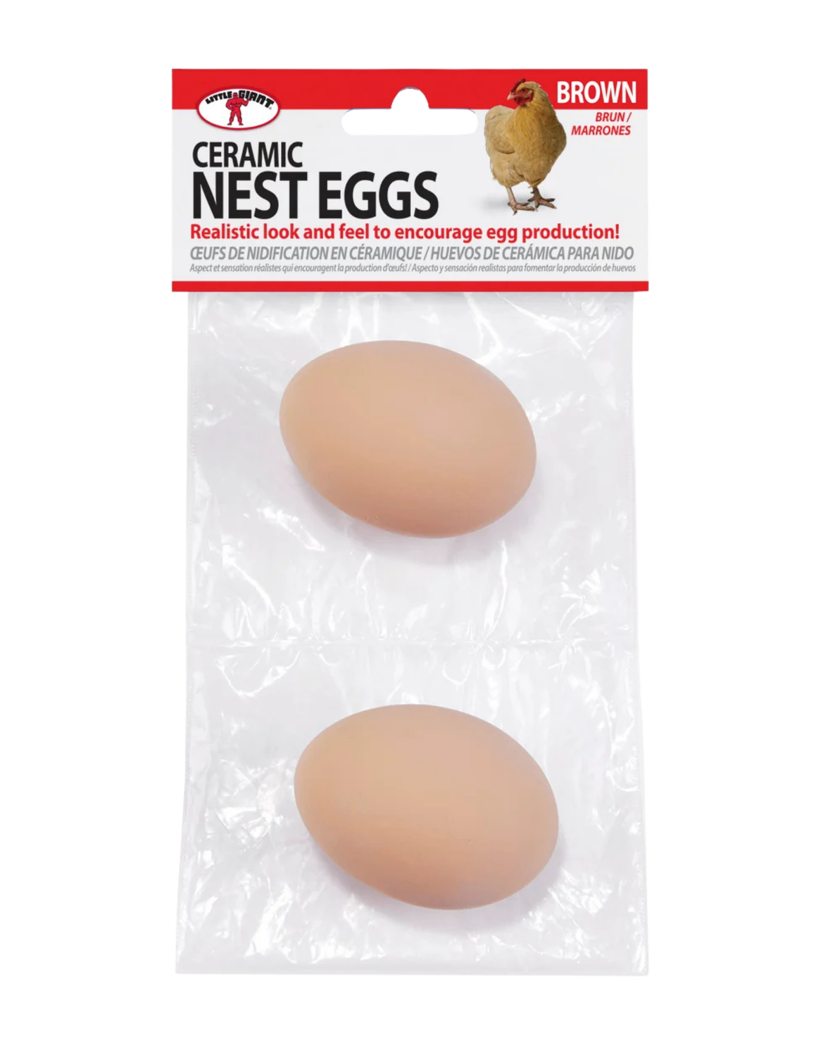 Nest Eggs Ceramic, Colour: Brown