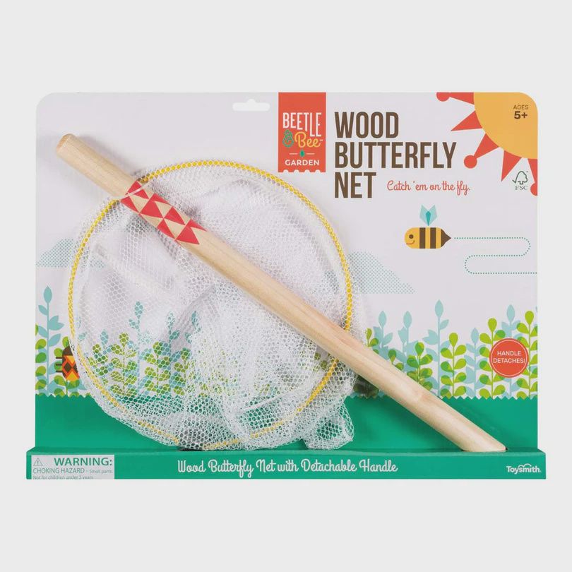 Wood Butterfly Net