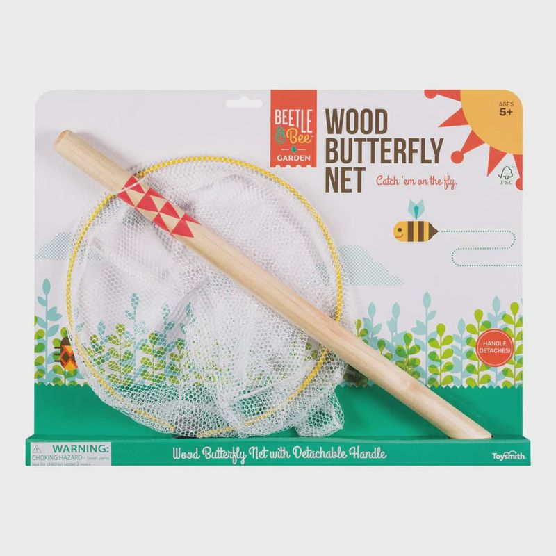 Wood Butterfly Net