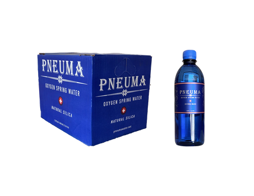 Water- Pneuma High Oxygen Spring Water- Case of 12 16.9oz Bottles