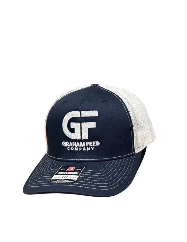 BB- Graham Feed Company Hat R112- Navy with White