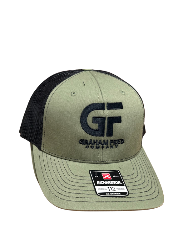 BB- Graham Feed Company Hat R112- Green with Black