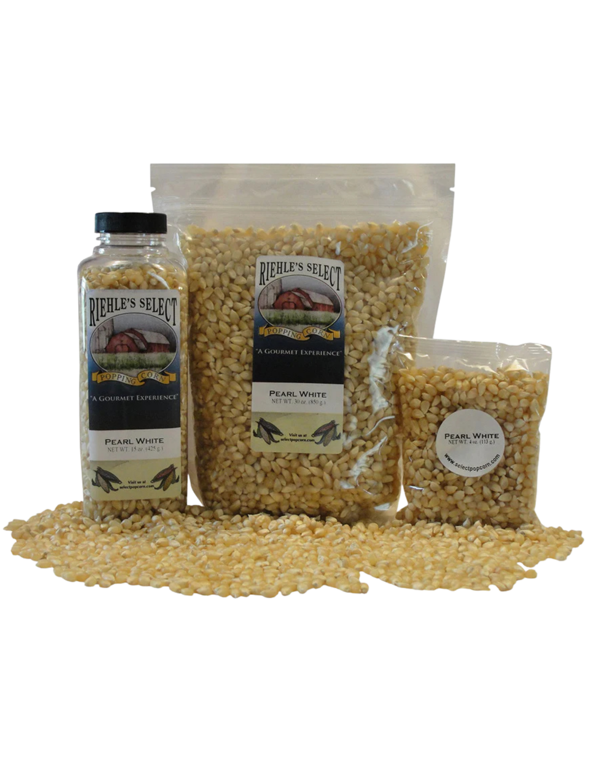 Pearl White Popcorn Kernels 30oz