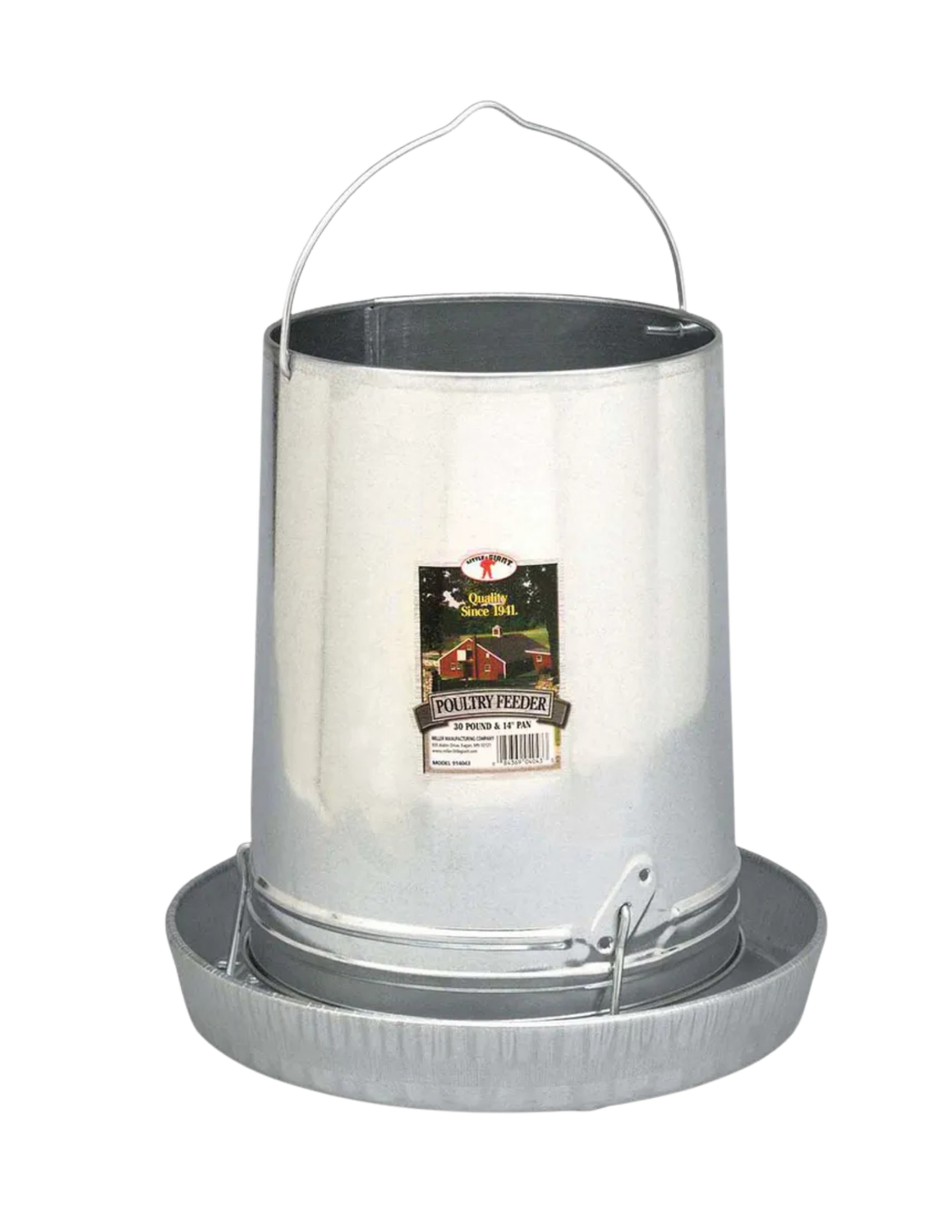 Galvanized Hanging Poultry Feeder - 30LB