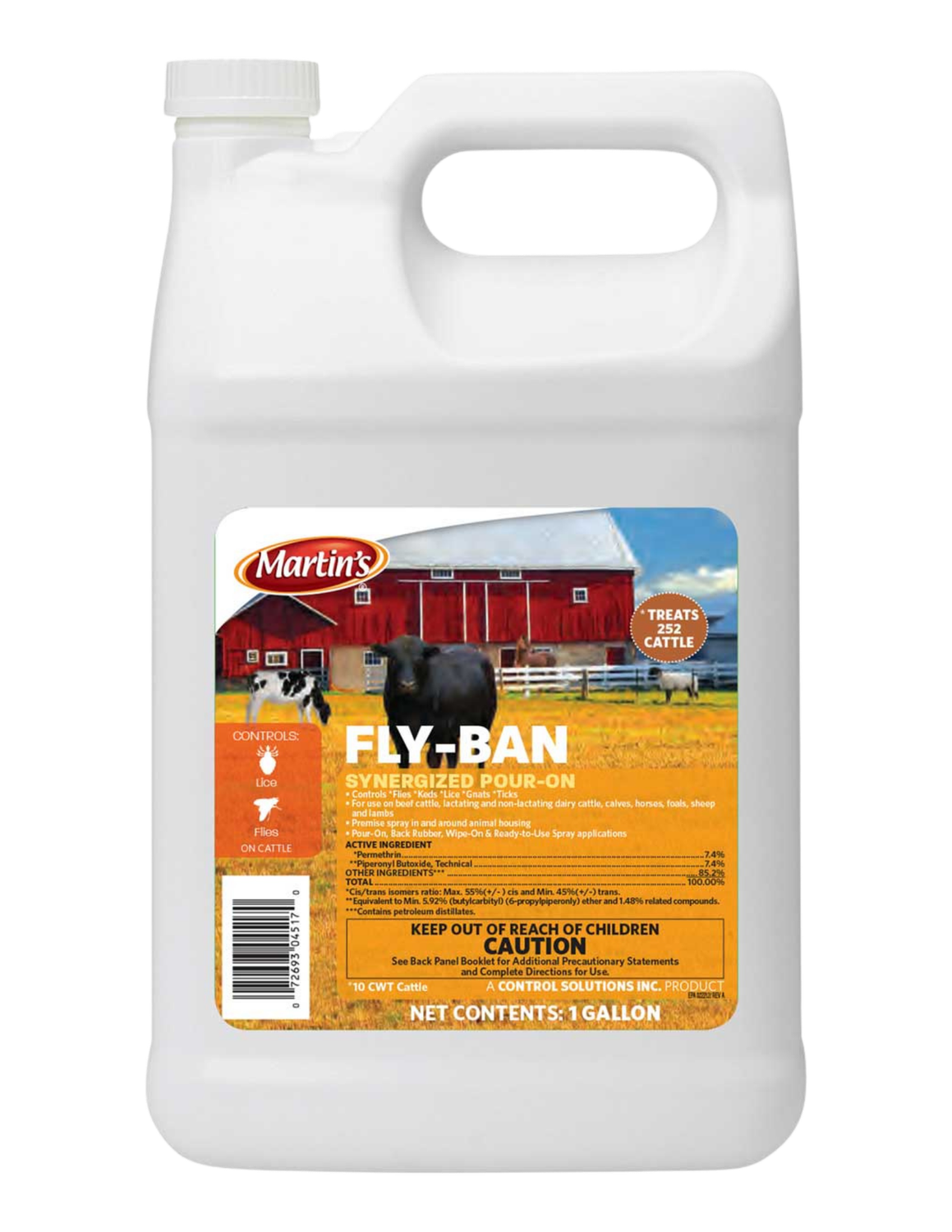 Fly-Ban Synergized Pour-On - 1 Gallon