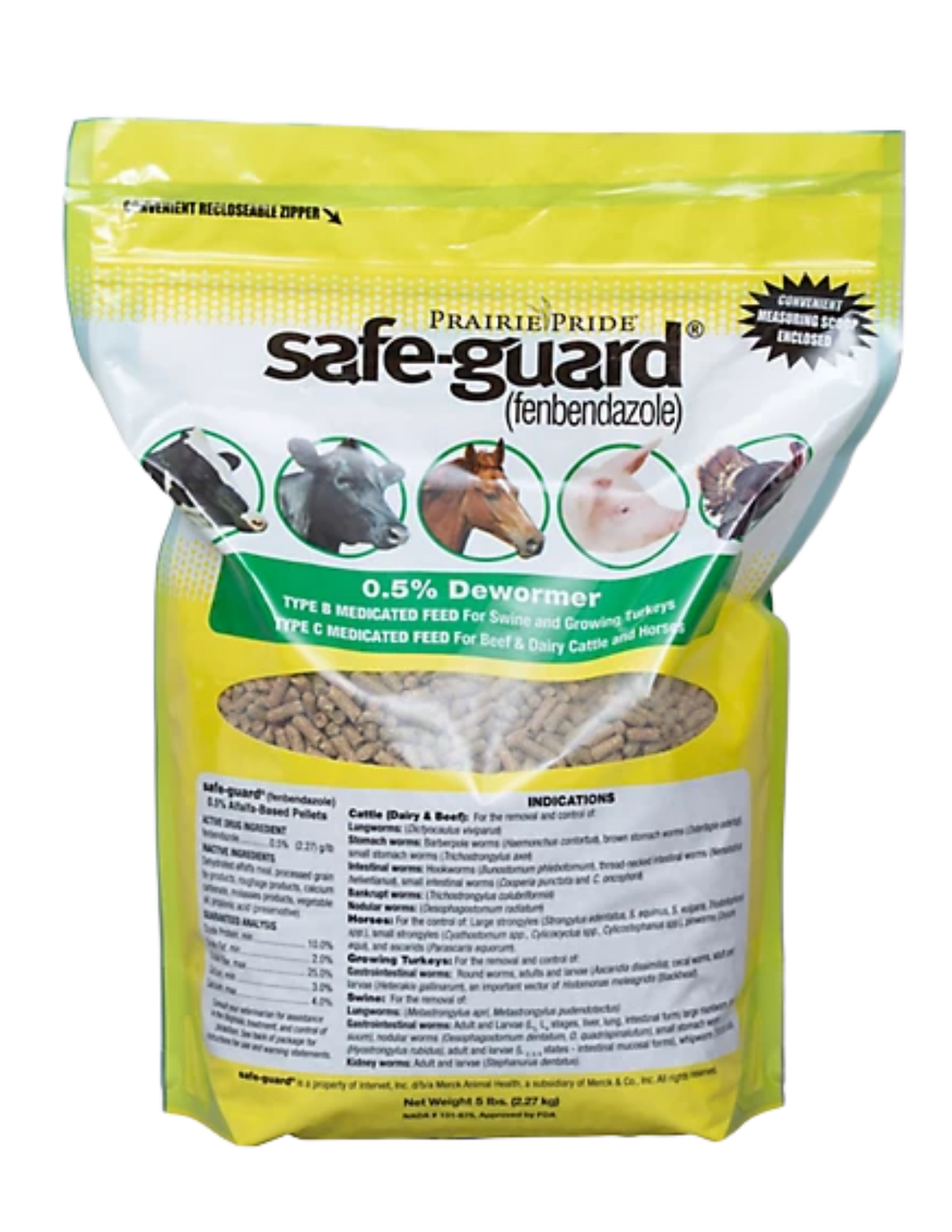 DRG - SafeGuard 0.5% Deworming Pellets - 5LB