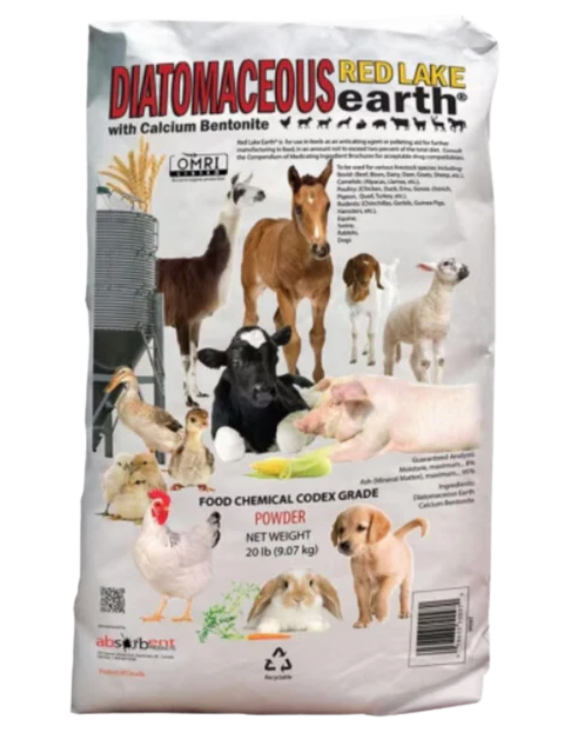 Diatomaceous Earth with Calcium Bentonite - 40LB