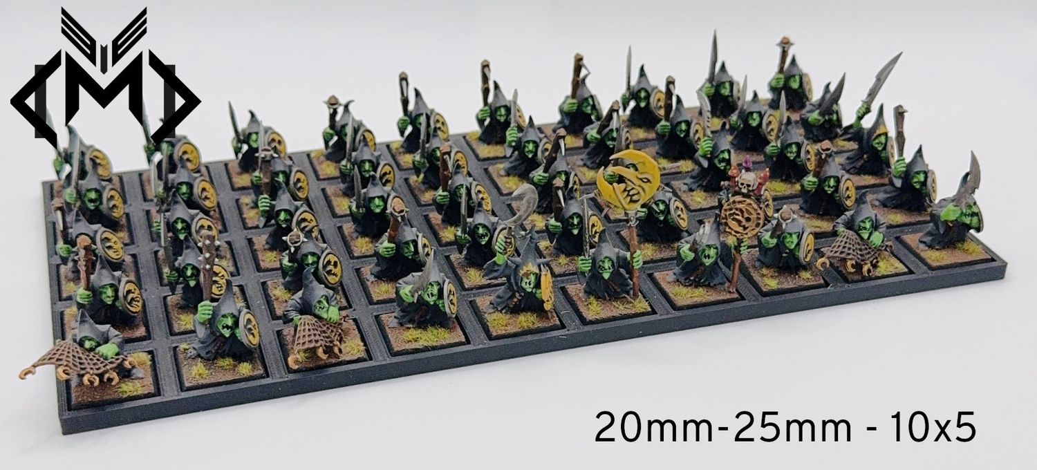 Base Size Converting Movement Trays For Warhammer Fantasy Original to Old World - Smooth Finish