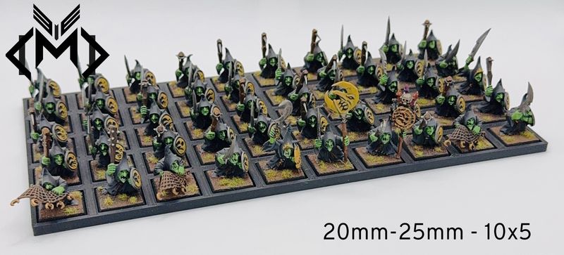 Base Size Converting Movement Trays For Warhammer Fantasy Original to Old World - Smooth Finish