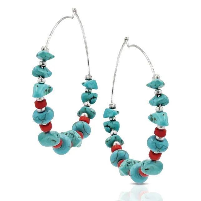 **Bohemian West Beaded Attitude Earrings