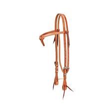 **Weaver Leather Diamond Bar Futurity Heastall - Russet