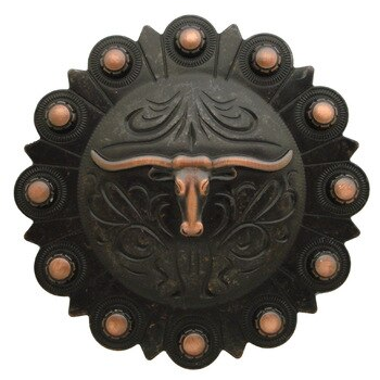 1" Longhorn Steer Head