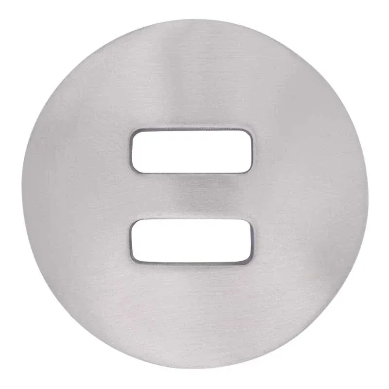 1 1/2" Slot SS Brush Plain Concho