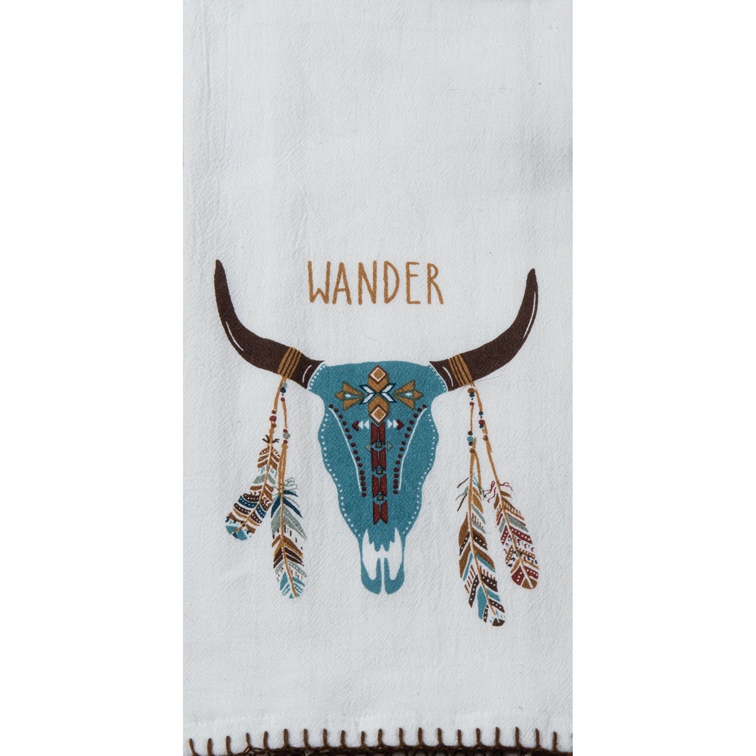 Adobe Skull Flour Sack Towel