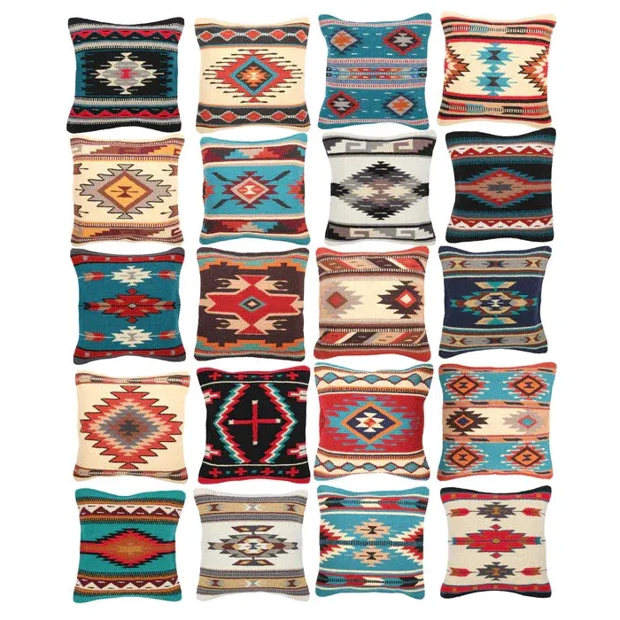 4 x 9 Hand Woven Wool Trading Post Rug
