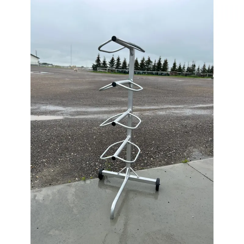 4 Tier Saddle Rack w/Wheels