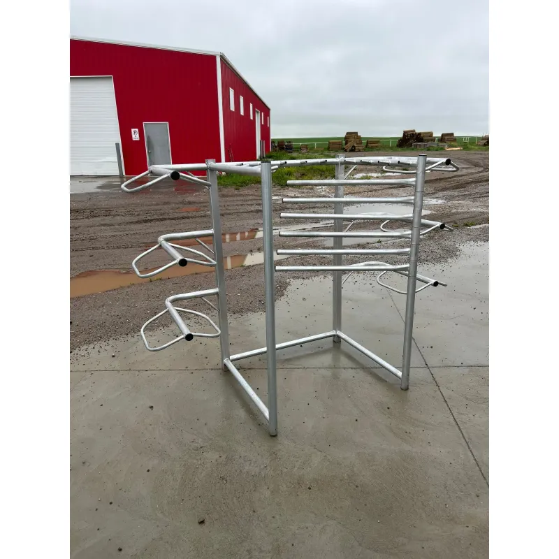 6 Tier Saddle Rack - Bridle Hooks &amp;Swivel Pad rack