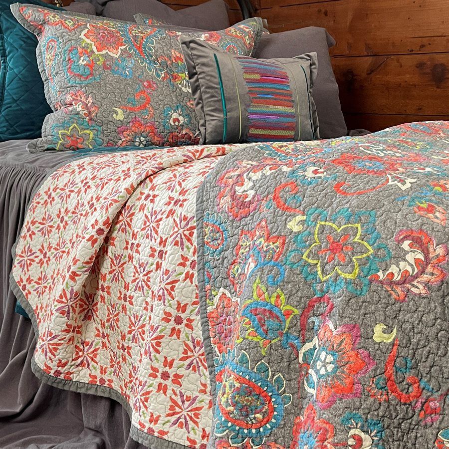 Abbie Quilt Set King Teal