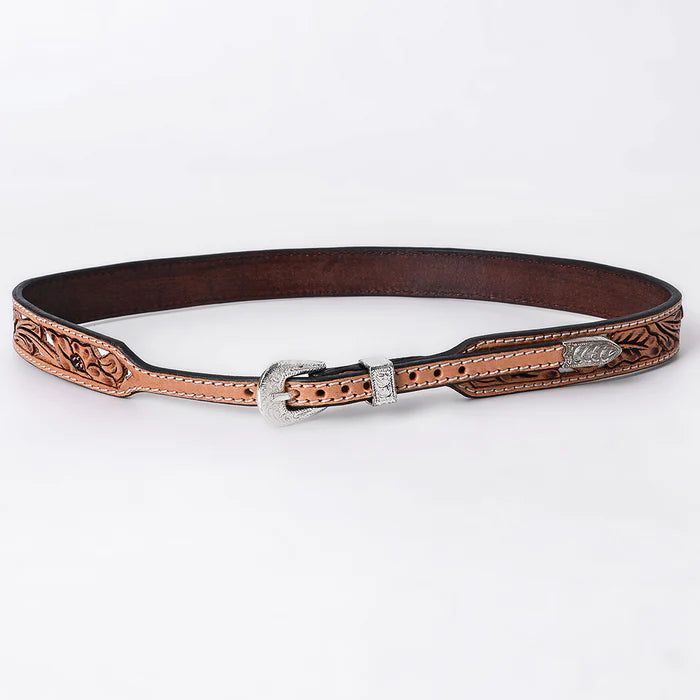 American Darling Hand Tooled Genuine Leather Hat Band - ADHTBR132