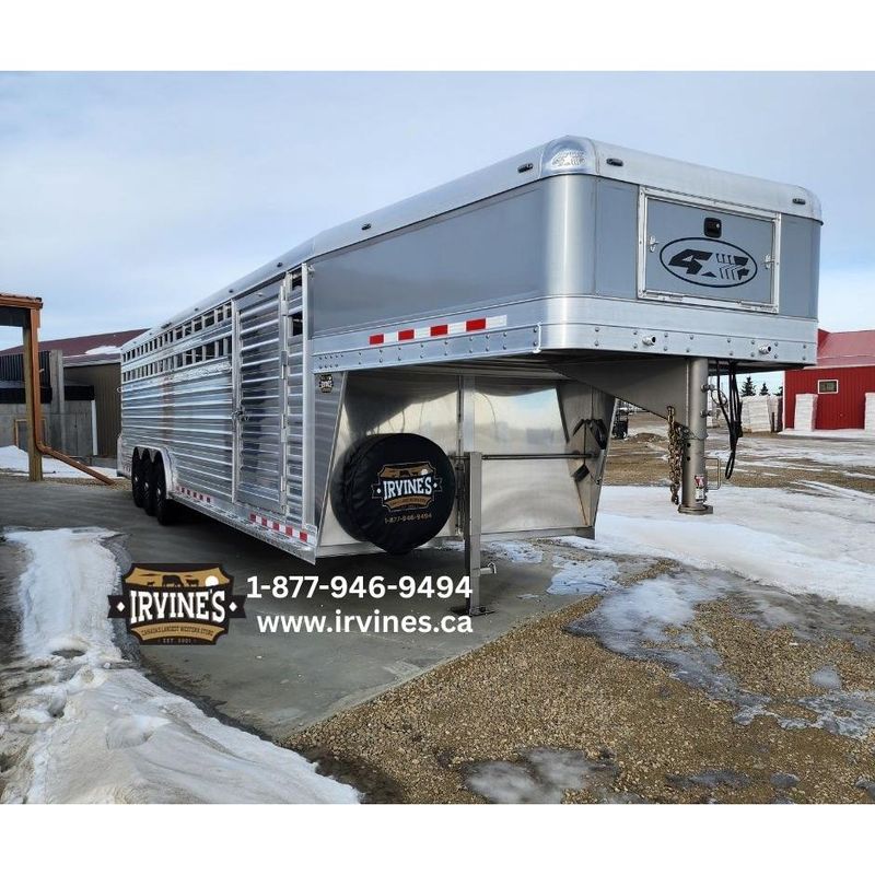 2026 4-Star 30' Stock Trailer with Rolling Center Gate - TRL-43796