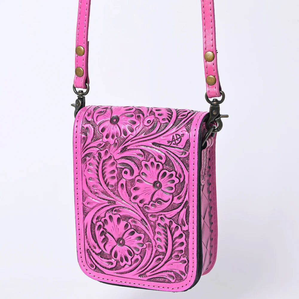 American Darling Leather Purse - Fuschia - ADBG1135C