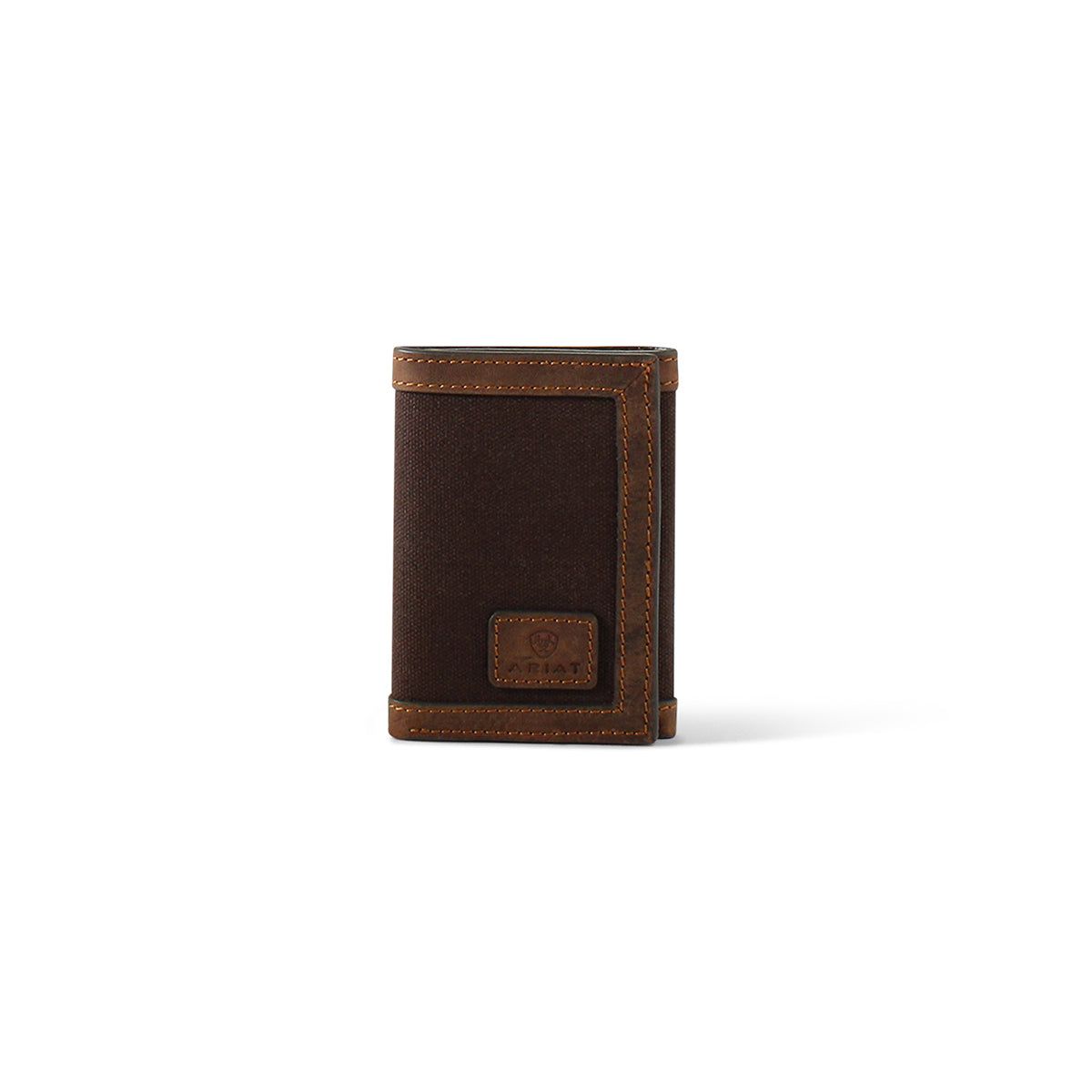 Ariat Men's Trifold Logo Wallet - Brown