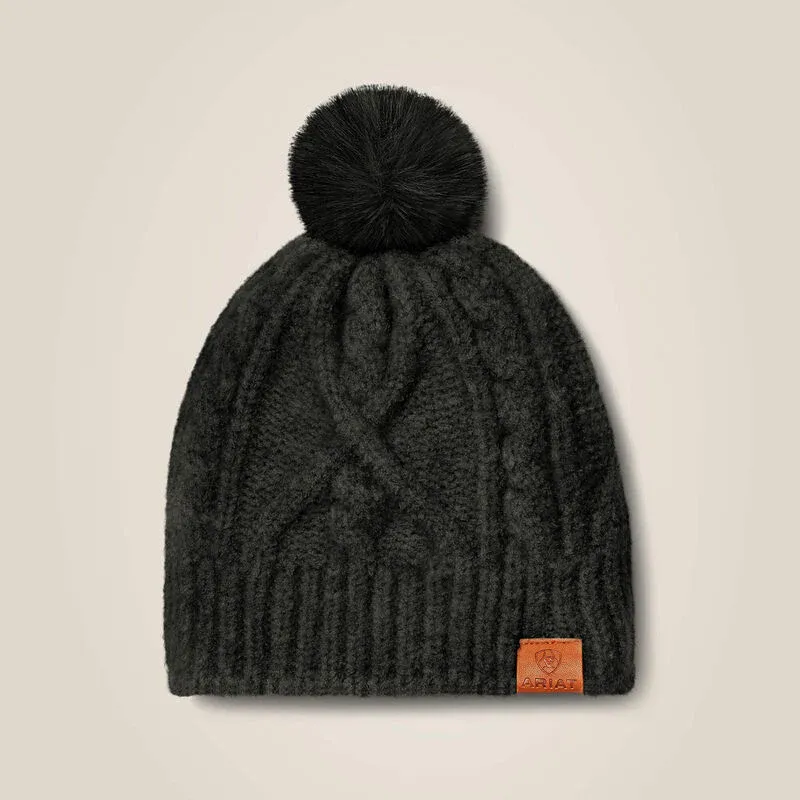 Ariat Unisex Entwine Beanie - Black Heather