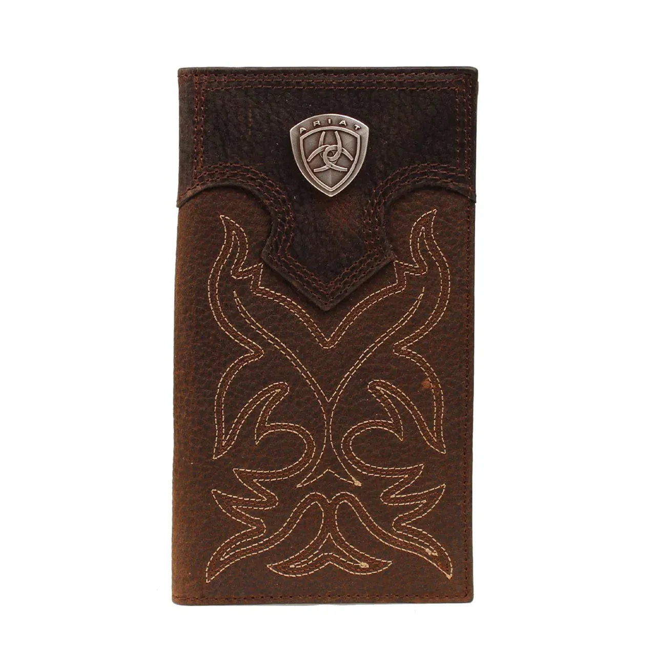 Ariat Men's Premium Brand Boot Stitch Rodeo Wallet - Brown - A3510802