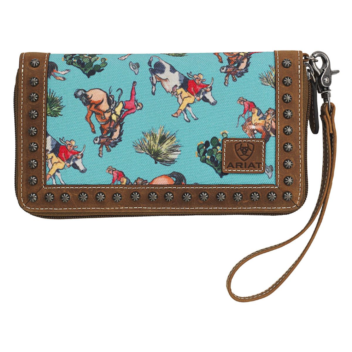 Ariat Cruiser Matcher Clutch Wallet - Bronco Turquoise