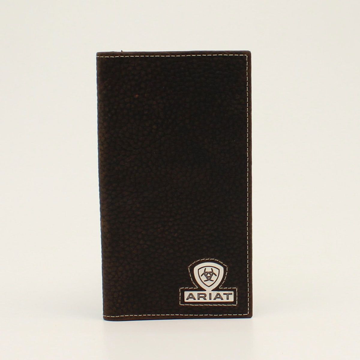 Ariat Men's Rodeo Shield Logo Concho Wallet - Rowdy Brown